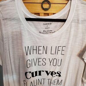 Torrid 6 white shirt